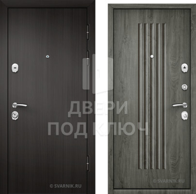 Металлическая дверь с ламинатом на дачу ДПК-1432