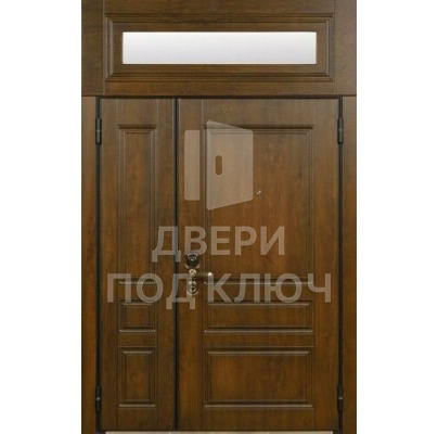 Железная входная дверь с фрамугой ДПК-12473